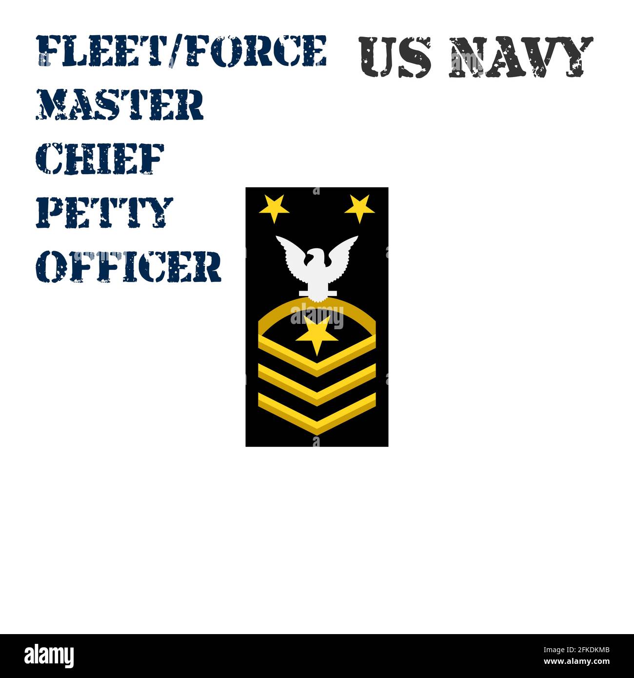 Realistic vector icon of the armband chevron of the Fleet Force Master