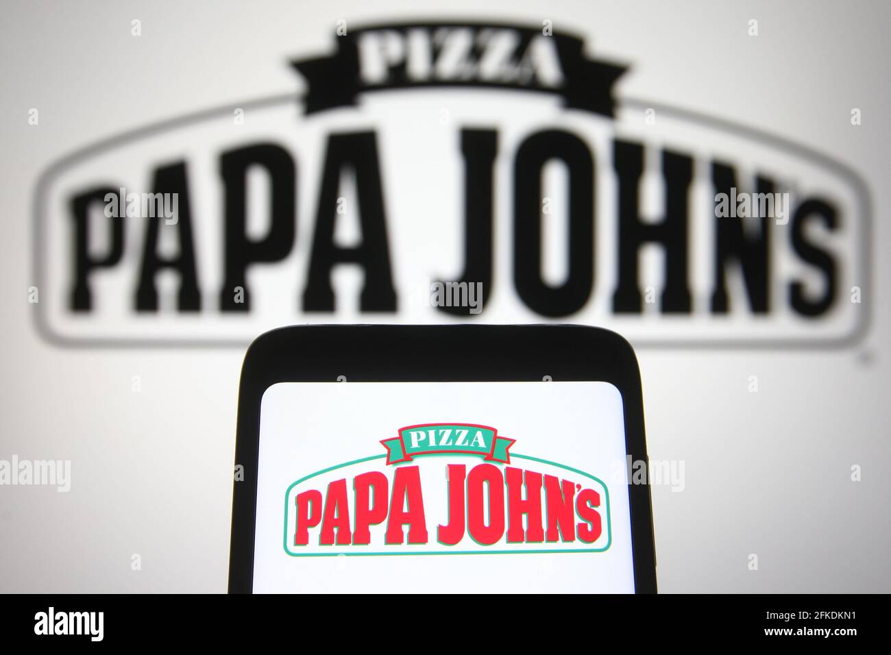 In this photo illustration, a Rockstar Games Inc logo of a video game  publisher is seen on a smartphone and a computer screen. (Photo by Pavlo  Gonchar / SOPA Images/Sipa USA Stock