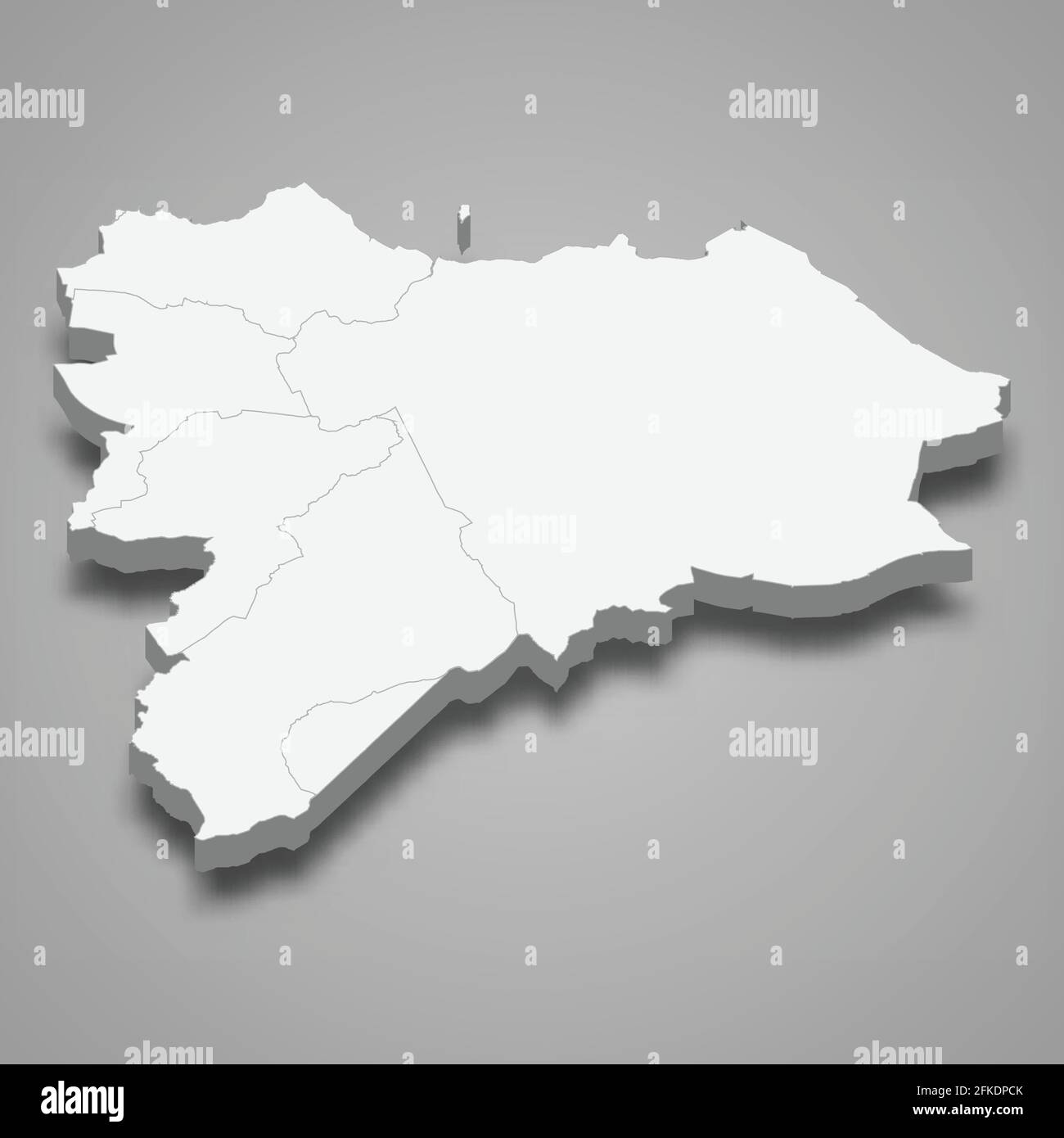 3d isometric map of Edinburgh is a region of Scotland, vector