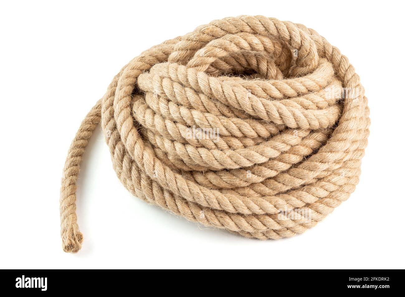 coil of natural 10 mm Jute Hessian Rope Cord Braided Twisted