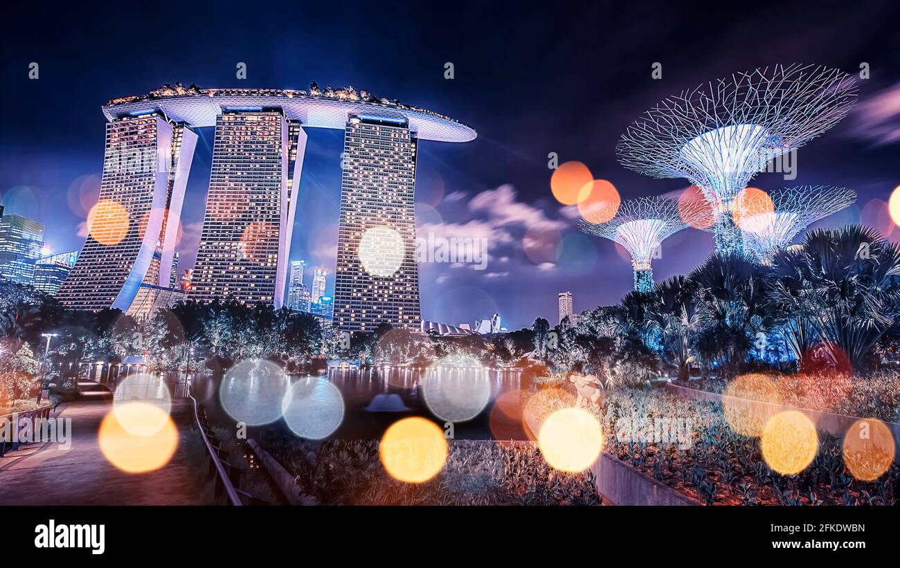 Gardens by the bay of singapore hi-res stock photography and images - Alamy