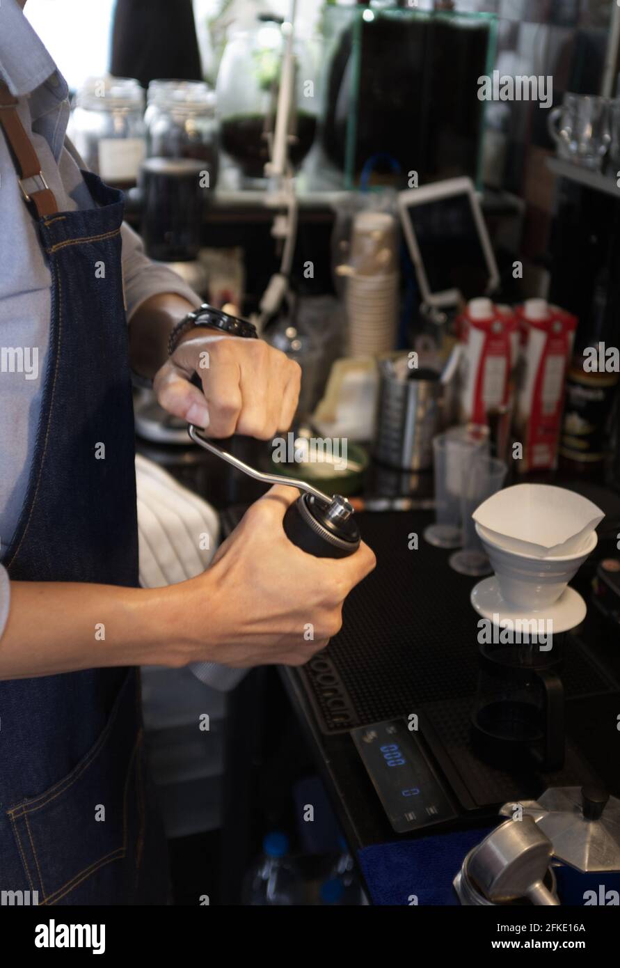 Bartender barista hires stock photography and images Alamy