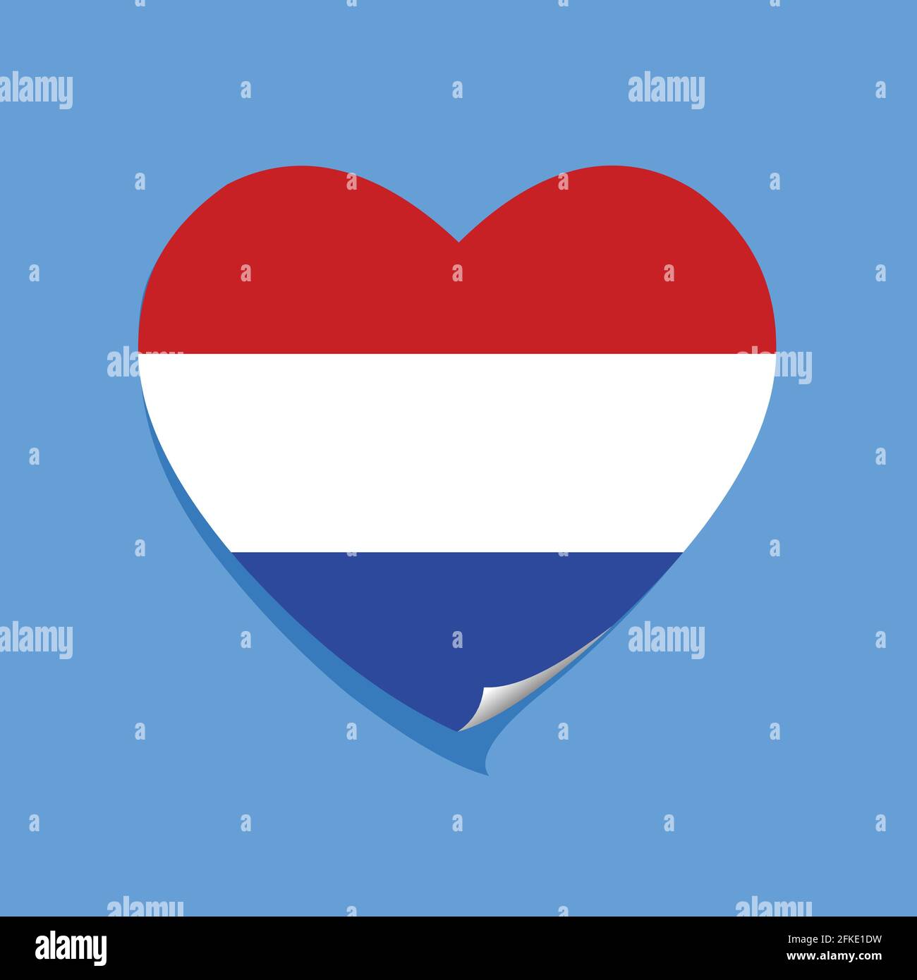 I love Netherlands flag heart vector illustration Stock Vector Image ...