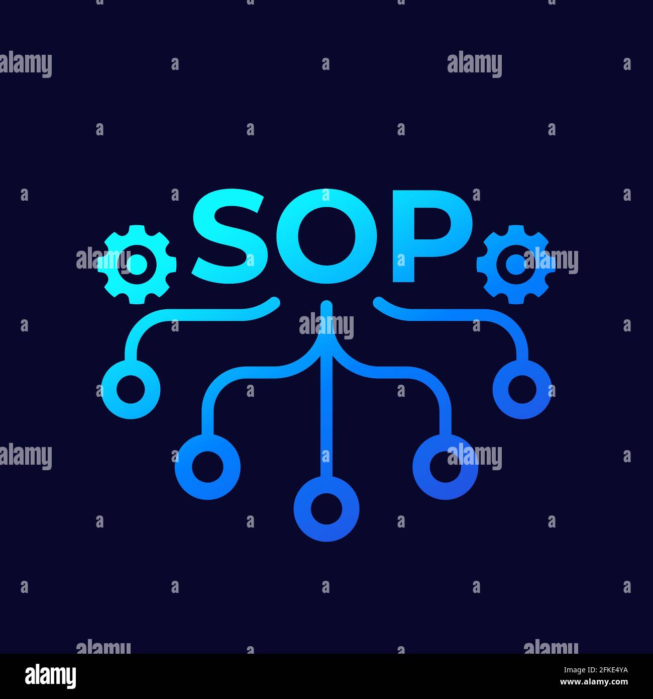 SOP, Standard Operating Procedure icon for web Stock Vector Image & Art ...