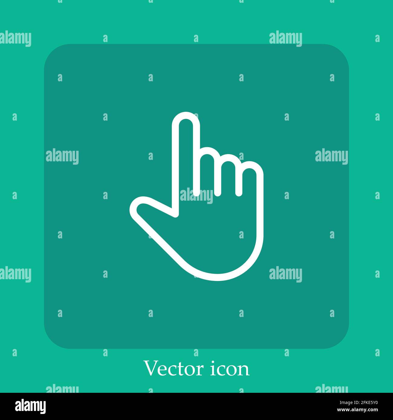 select vector icon linear icon.Line with Editable stroke Stock Vector