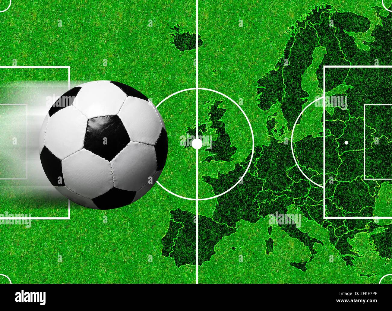 European soccer concept - UEFA Euro 2020 Stock Photo