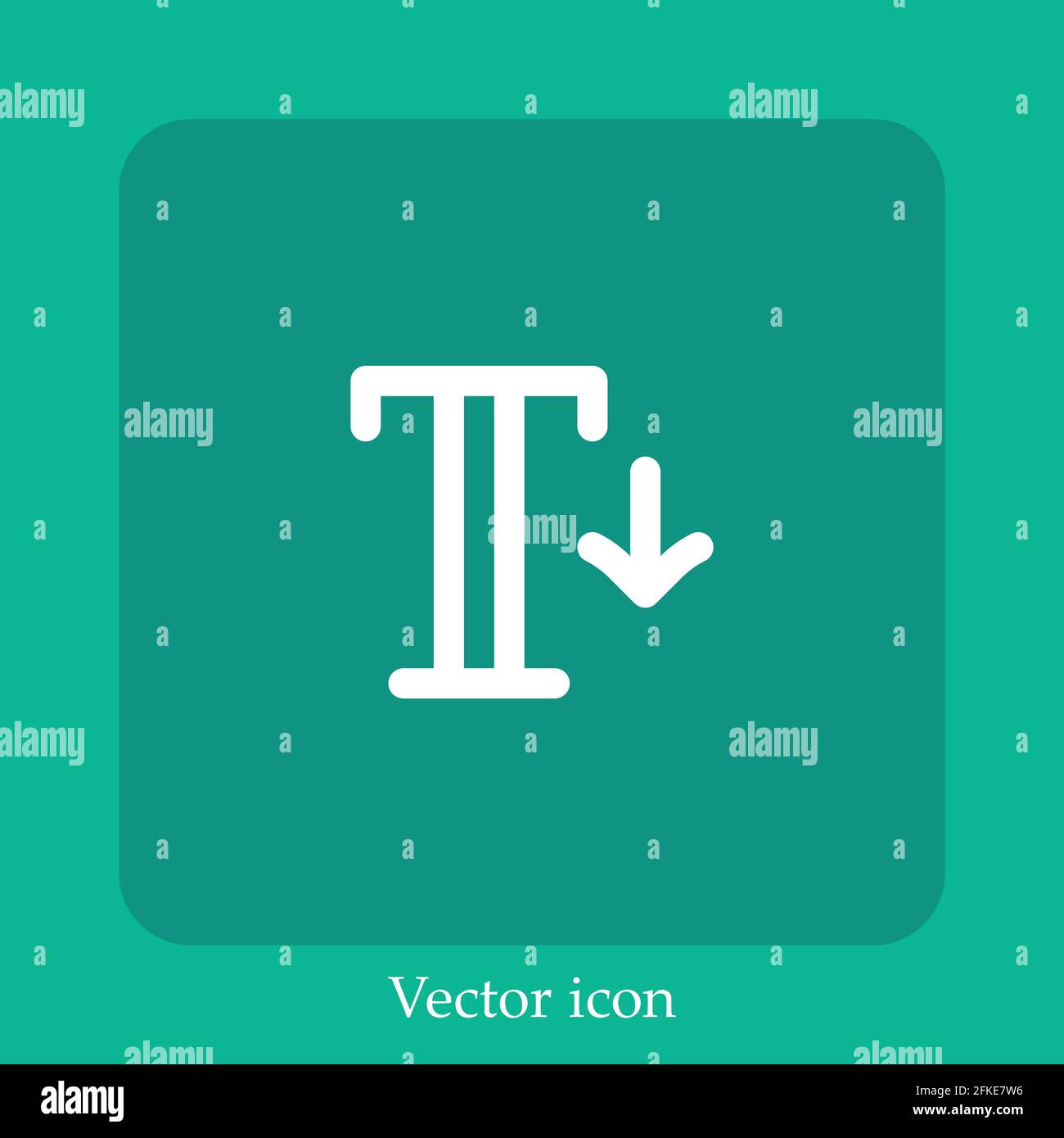 size vector icon linear icon.Line with Editable stroke Stock Vector