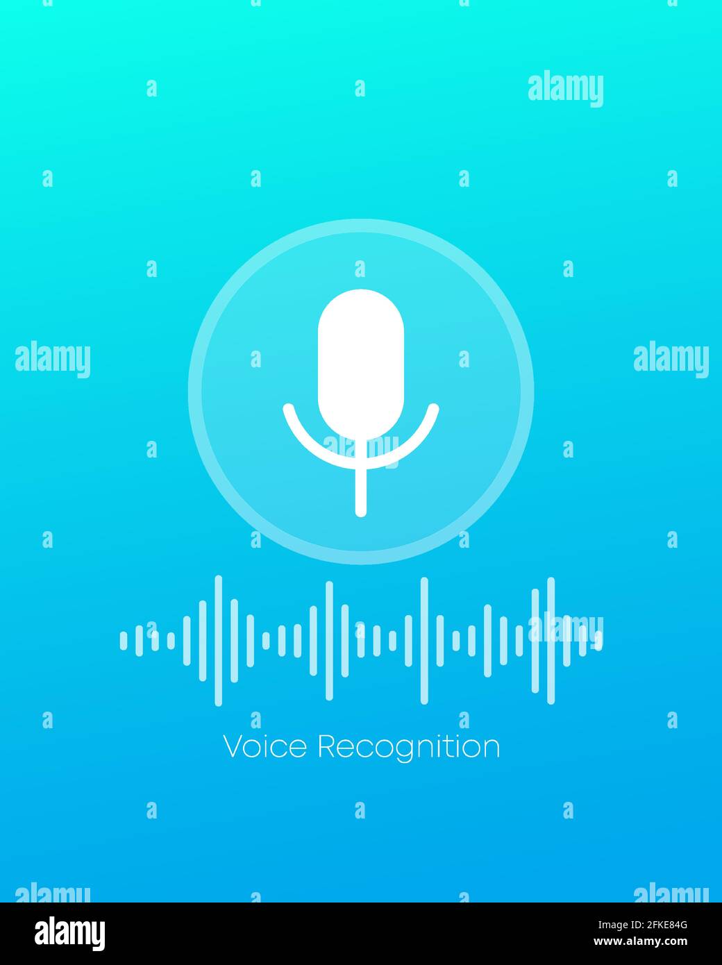 Voice and audio recognition vector design Stock Vector Image & Art Alamy