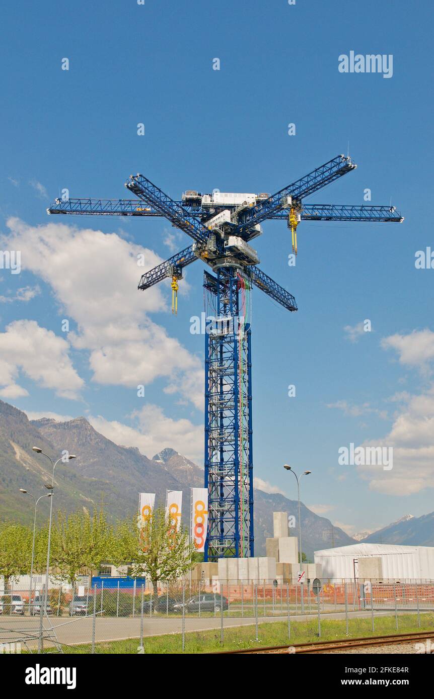 Castione, Switzerland 26th April 2021 View of the Energy Vault