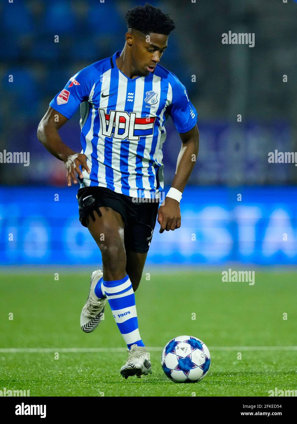 EINDHOVEN, NETHERLANDS - APRIL 30: Collin Seedorf of FC Eindhoven during the Keuken kampioen divisie 2020-201 match between FC Eindhoven and FC Den Bo Stock Photo
