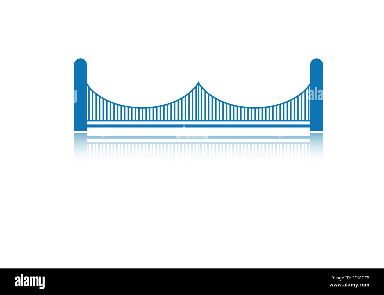 Bridge Logo icon vector illustration design Template Stock Vector