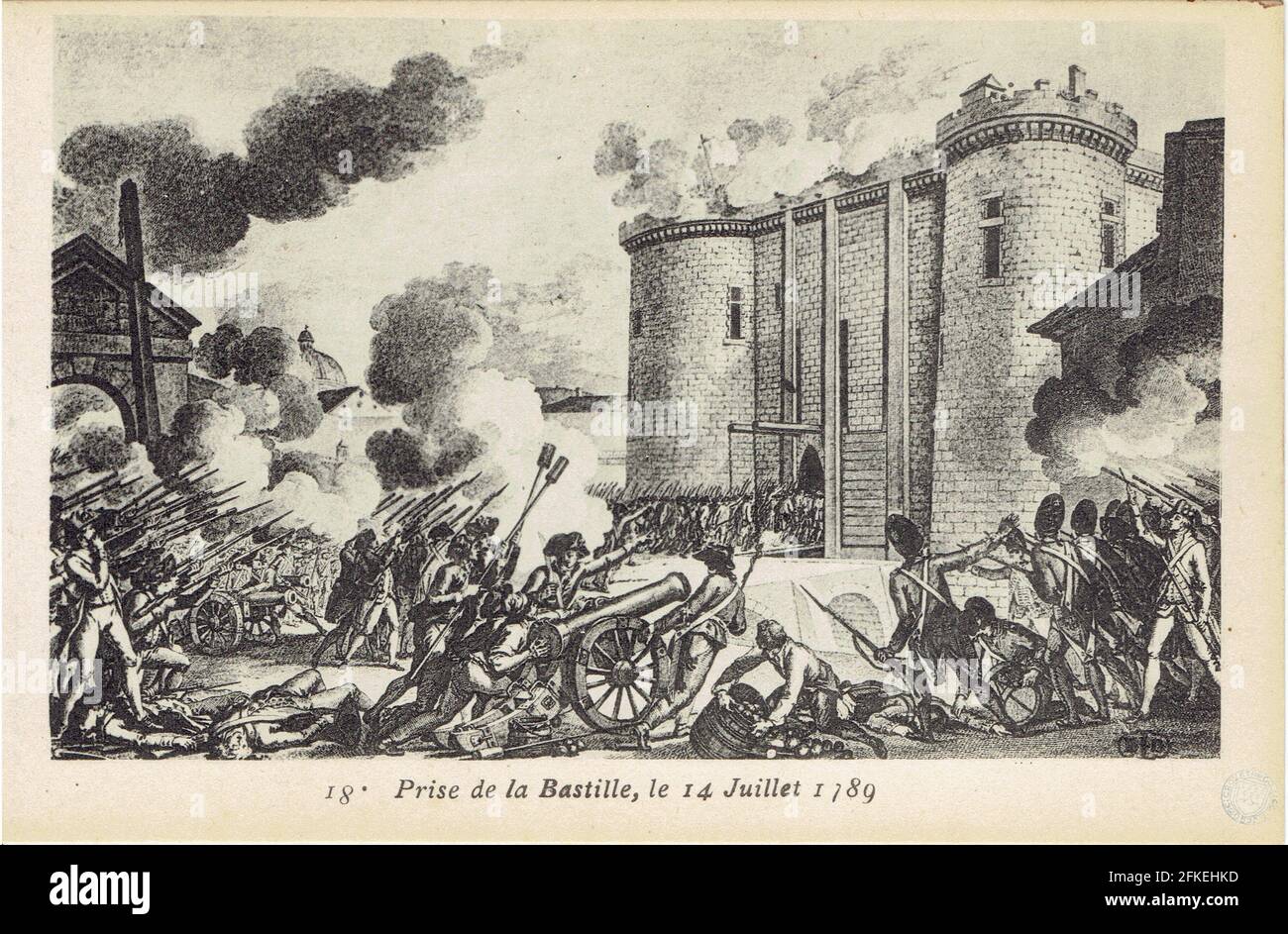 Prise de la Bastille le 14 juillet 1789 Stock Photo Alamy
