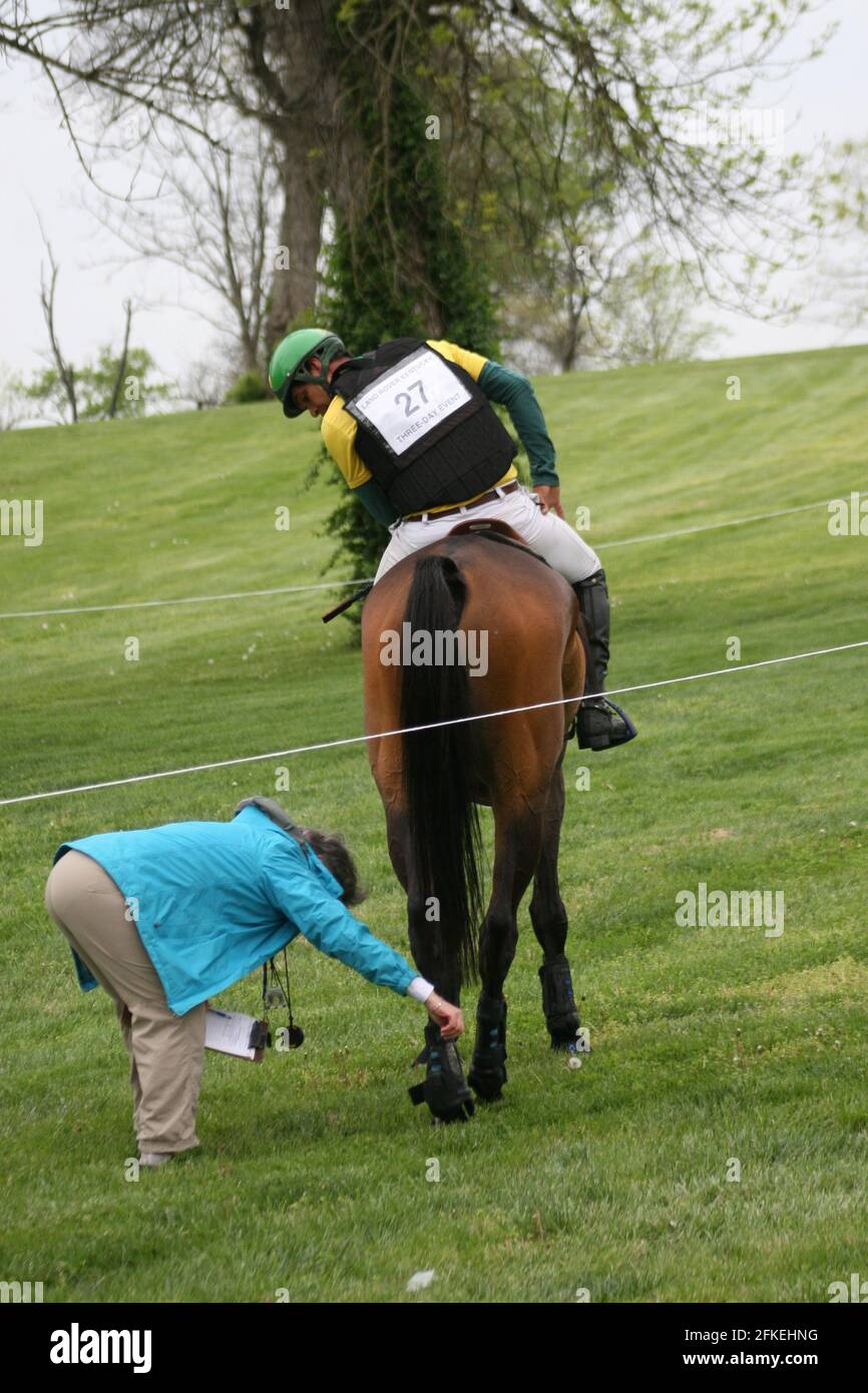 Kentucky Horse Park Three Day Event 2021. Cross Country Event Stock