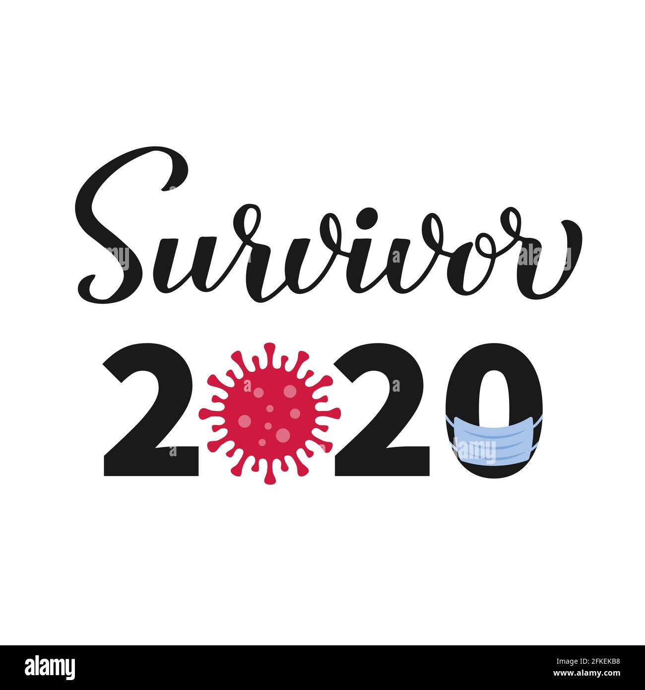 Survivor 2020 calligraphy hand lettering with toilet paper and ...