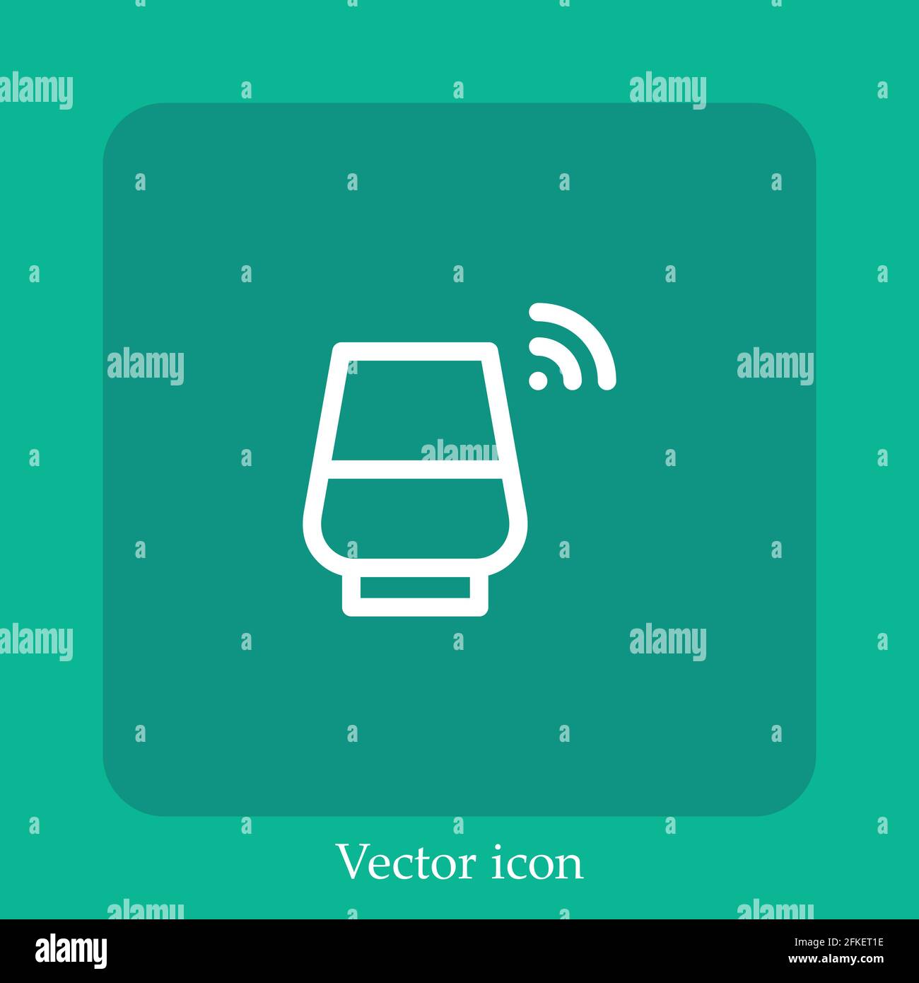 Smart speaker and shopping Stock Vector Images - Alamy