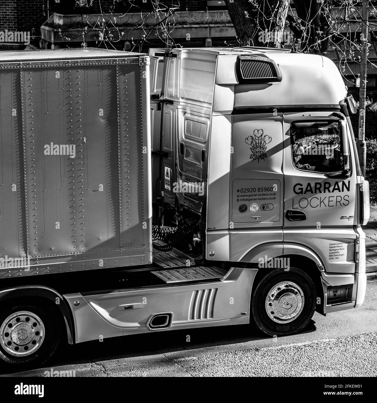 Transport Lorry Truck Articulated Black And White Stock Photos & Images ...