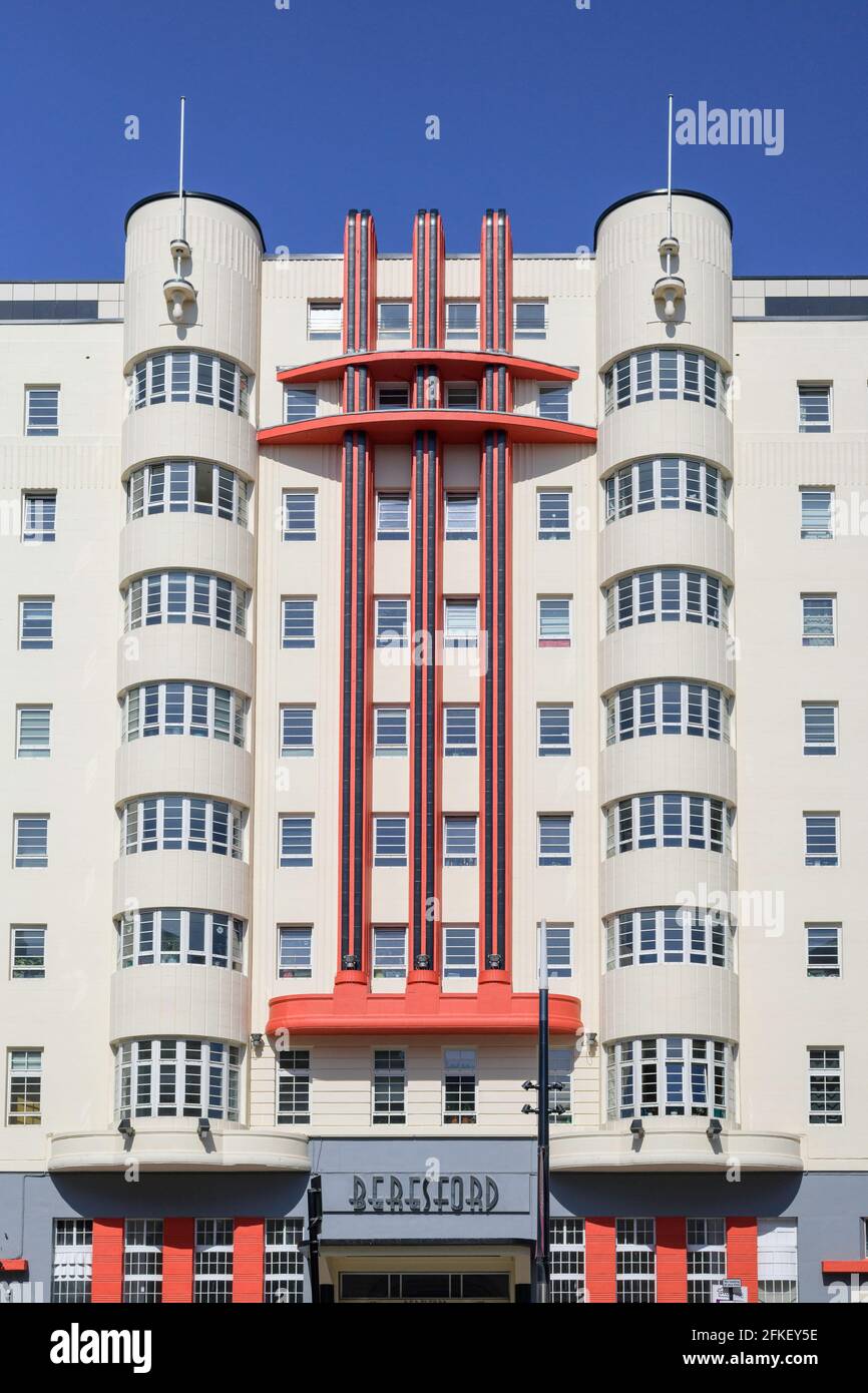 Facade of the Beresford Building, formerly the Beresford Hotel and