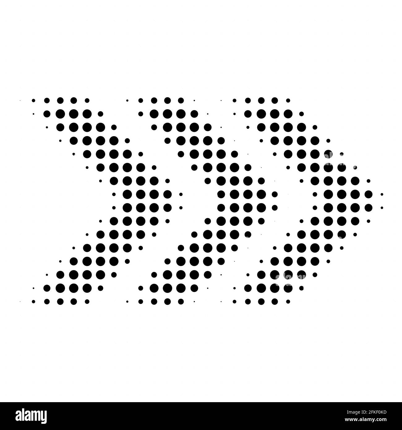 Halftone arrow icon and symbol – Stock vector illustration, Clip-art ...