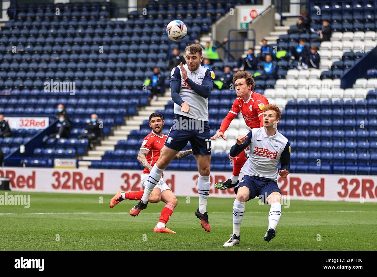 Preston, UK. 01st May, 2021. Ben Whiteman #17 of Preston North End ...