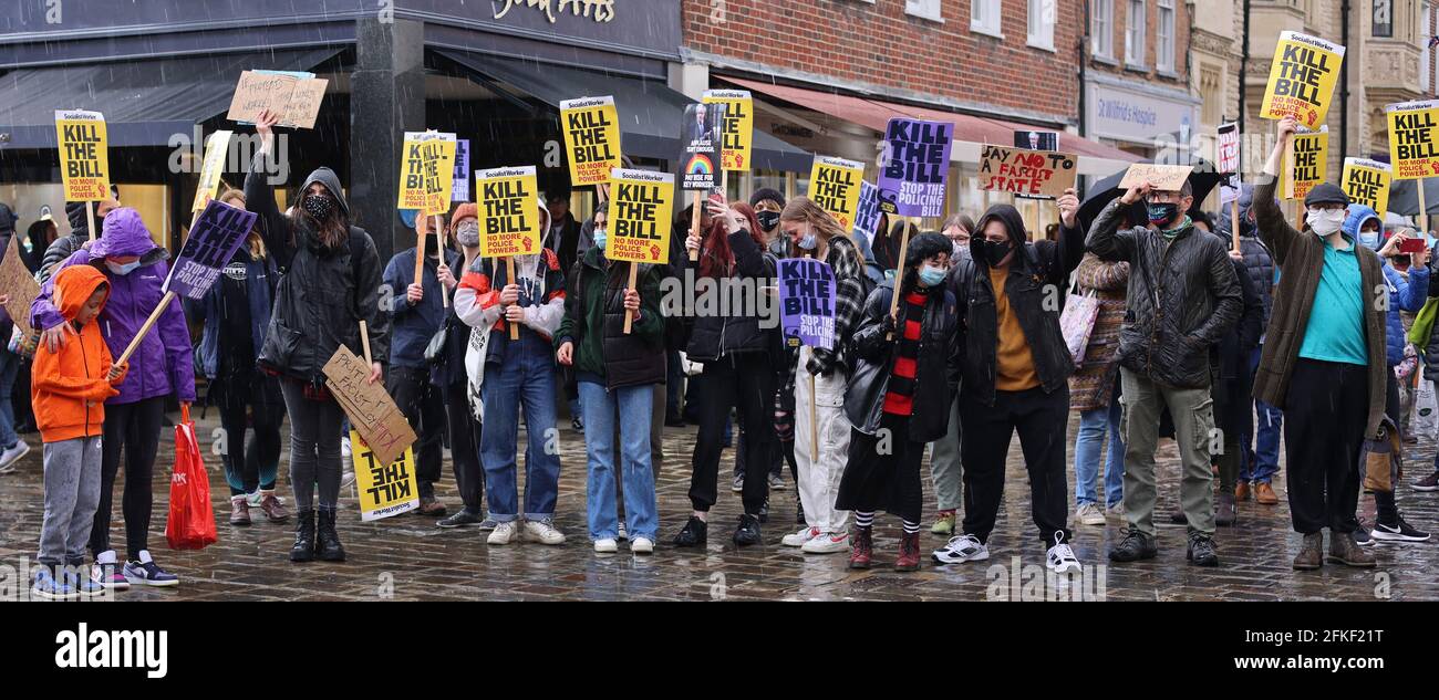 Chichester kill the police protest hires stock photography and images