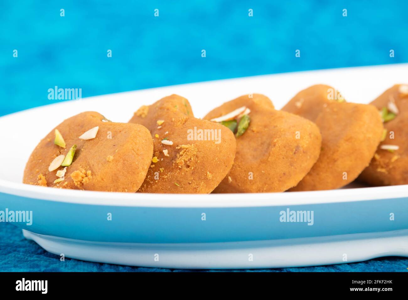 Indian Subcontinental Mithai Brown Mathura Peda Or Meetha Pera Made Of