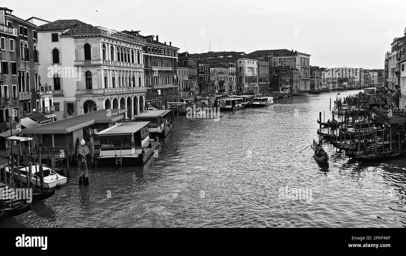 View over Grand Canal from Rialto Bridge, Venice Stock Photo - Alamy