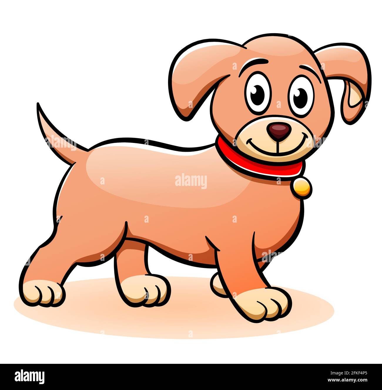 excited dog clip art