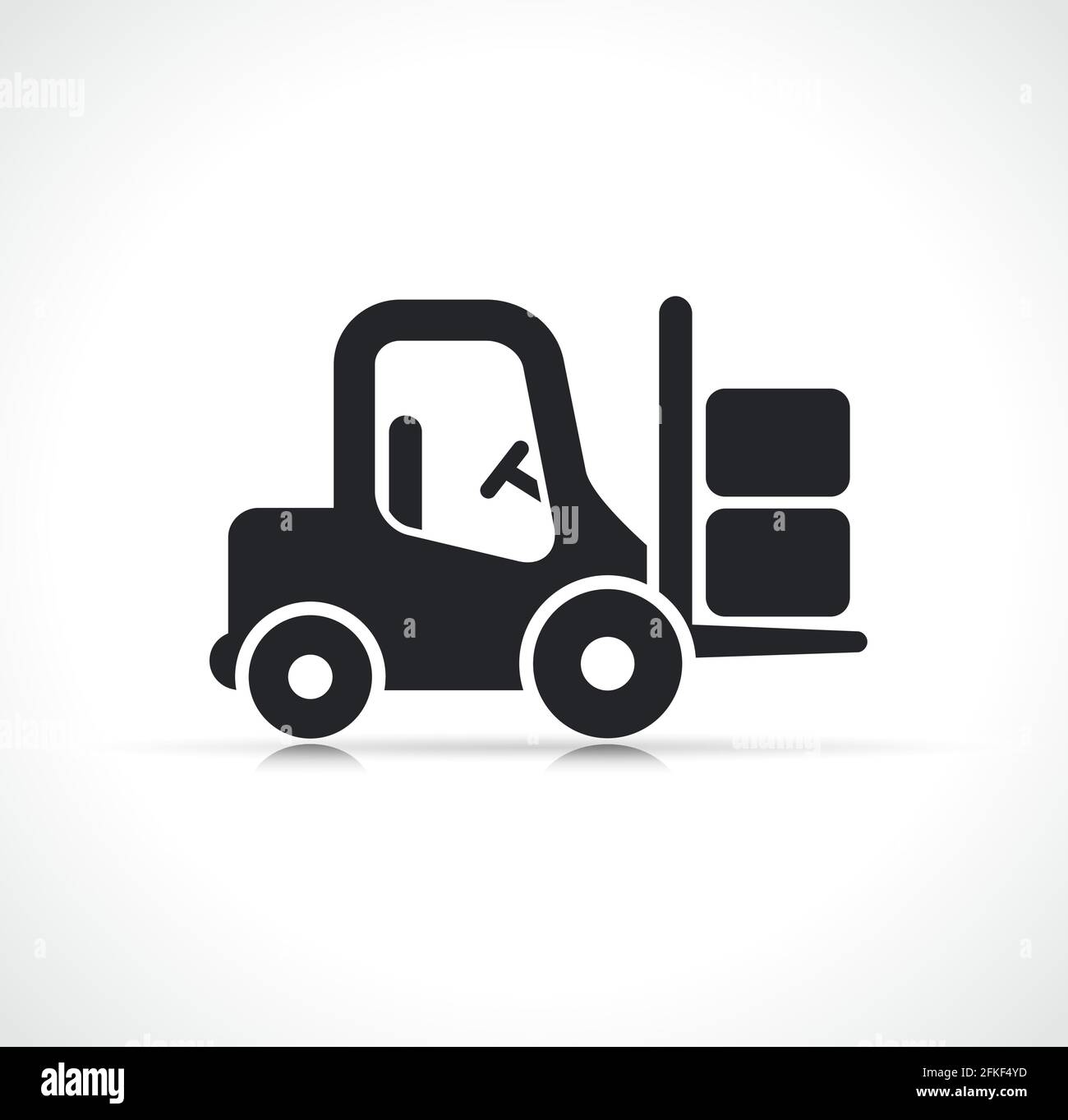 Vector illustration of forklift icon isolated design Stock Vector