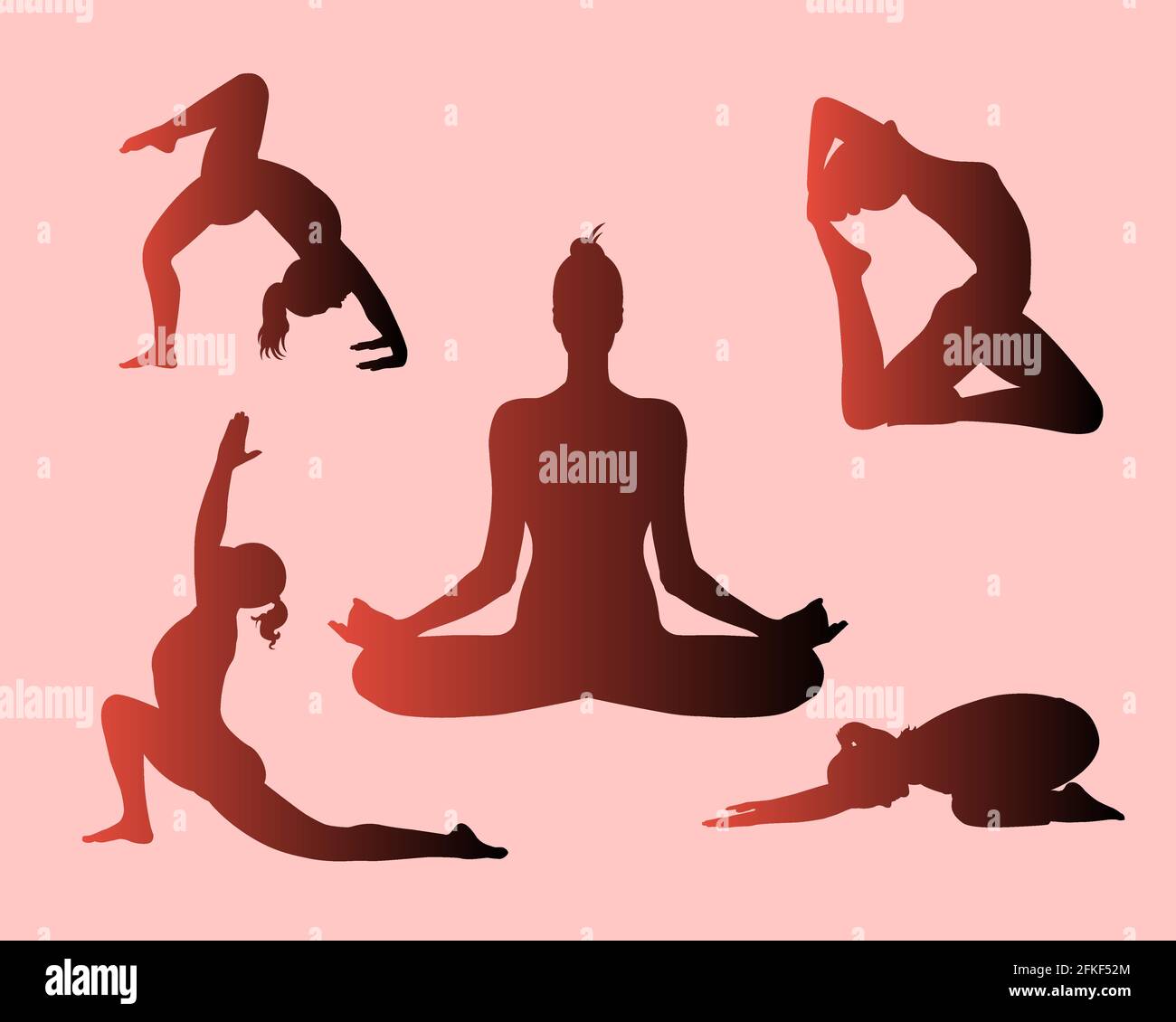 Premium Photo | Zen Motion Yoga Pose Icon in Vector Graphics Reverberates  on White Canvas