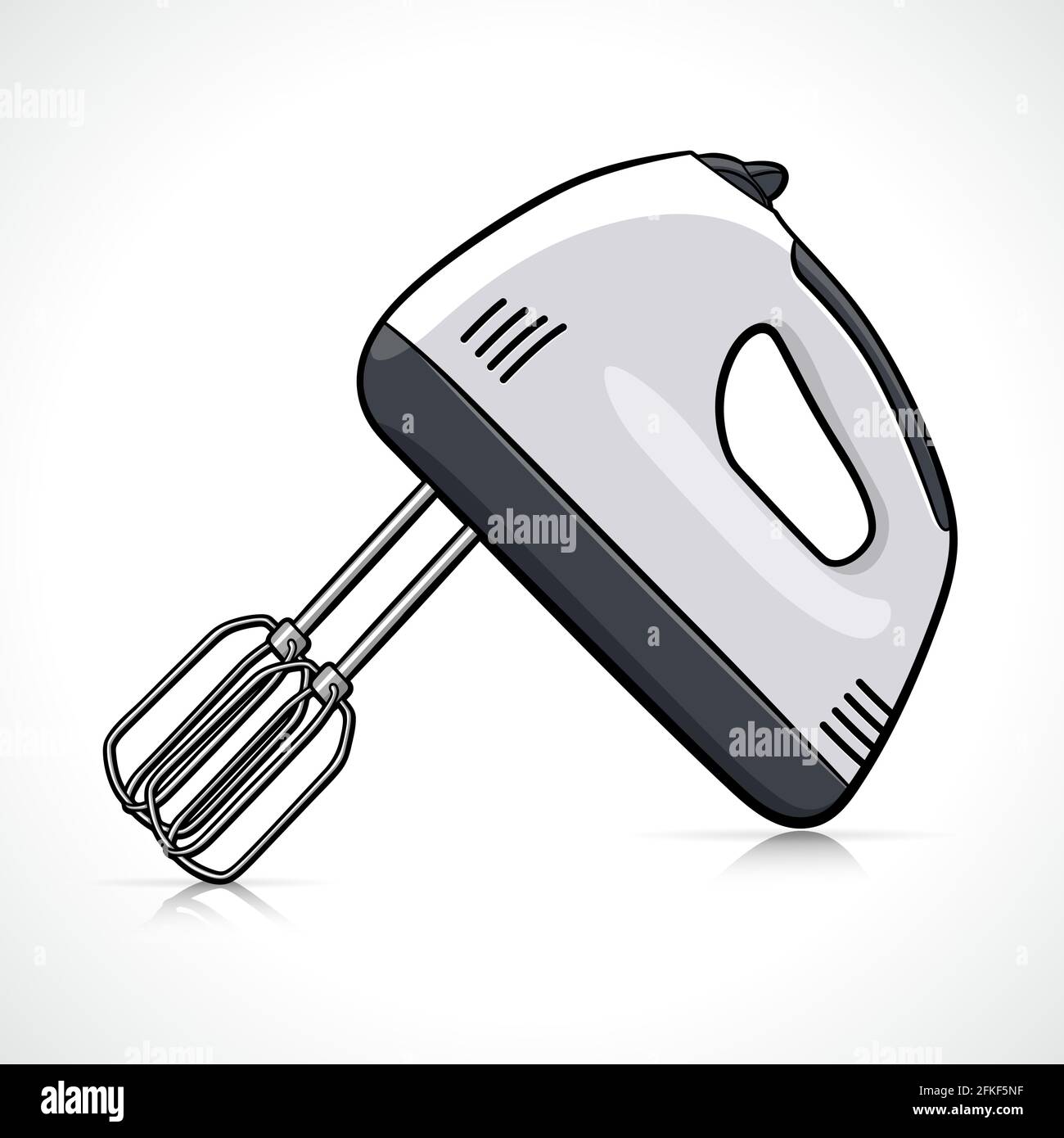 Vector illustration of electric hand mixer cartoon design Stock Vector