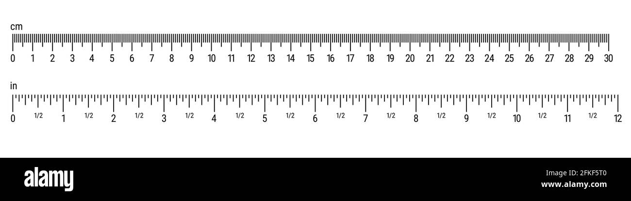 Inches, centimeters Black and White Stock Photos &amp; Images - Alamy