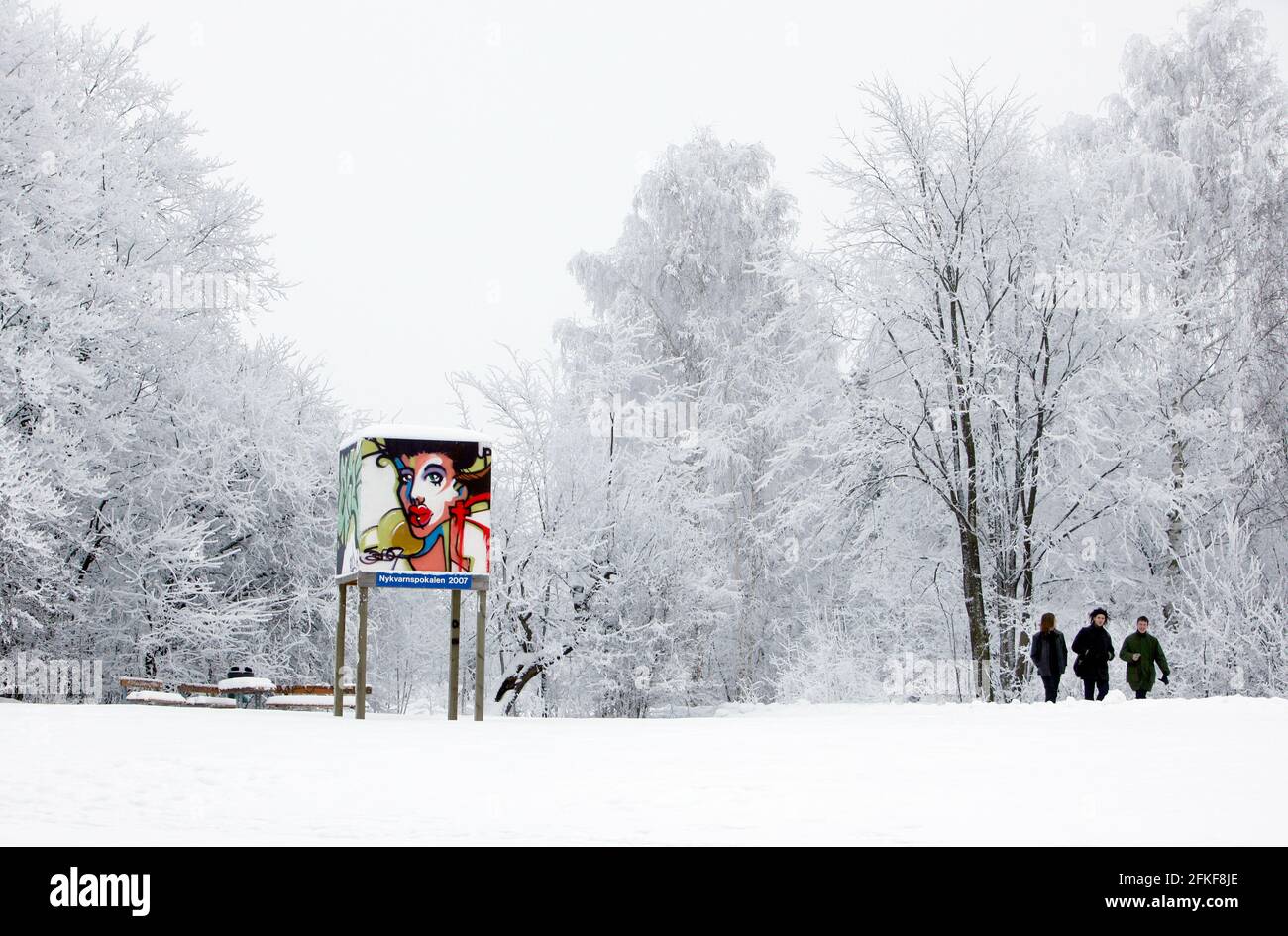 Winter in Linköping, Sweden Stock Photo - Alamy
