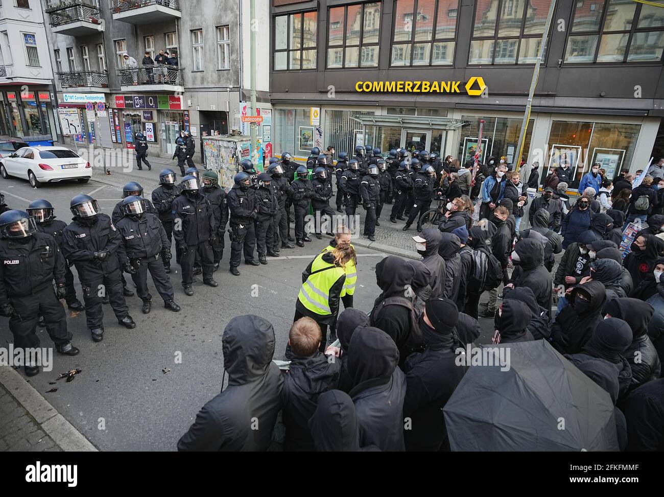 Berlin, Germany. 01st May, 2021. Participants of the demonstration of ...