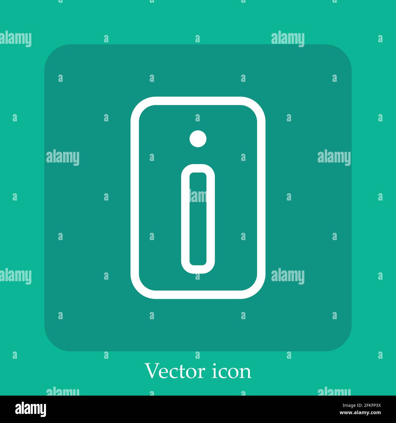 mac pro vector icon linear icon.Line with Editable stroke Stock Vector