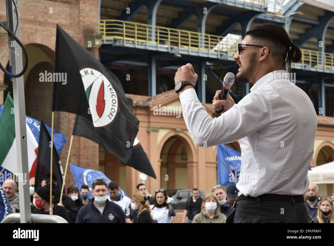 Public demonstration of the extreme right of Italian politics in ...