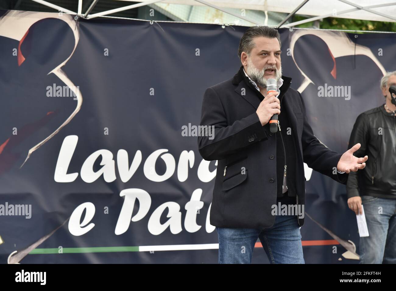 Public demonstration of the extreme right of Italian politics in ...
