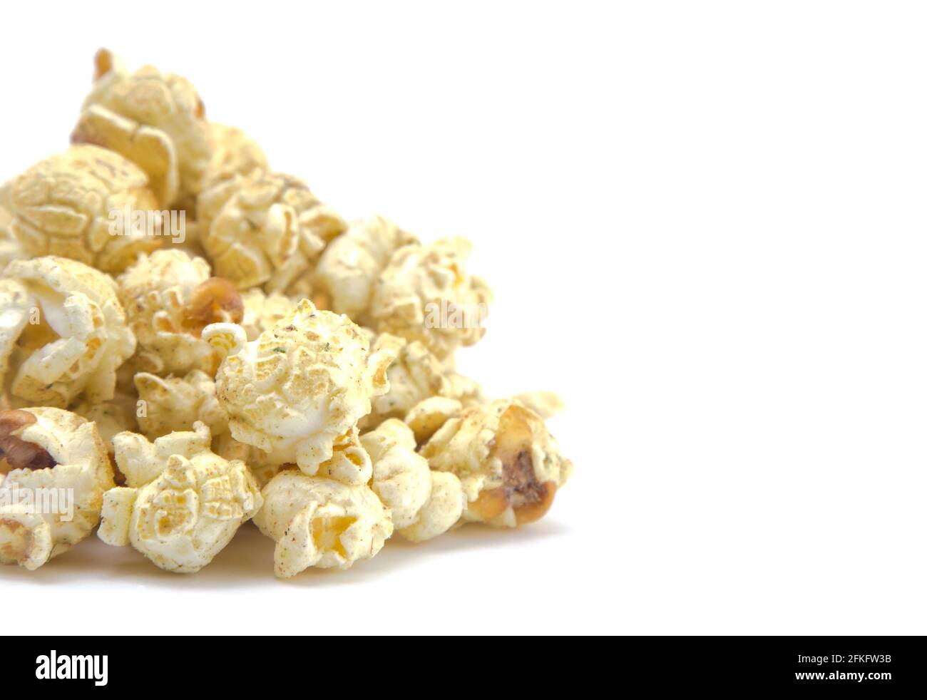 Jalapeno Flavored Cheese Popcorn on a White Background Stock Photo Alamy