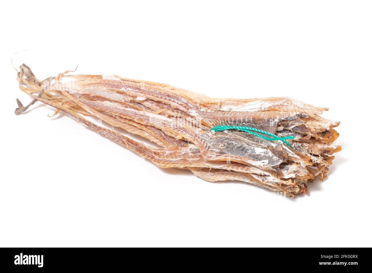 Dried blackmouth catshark (Galeus melastomus) or known as litao in the city of olhao, portugal. Stock Photo