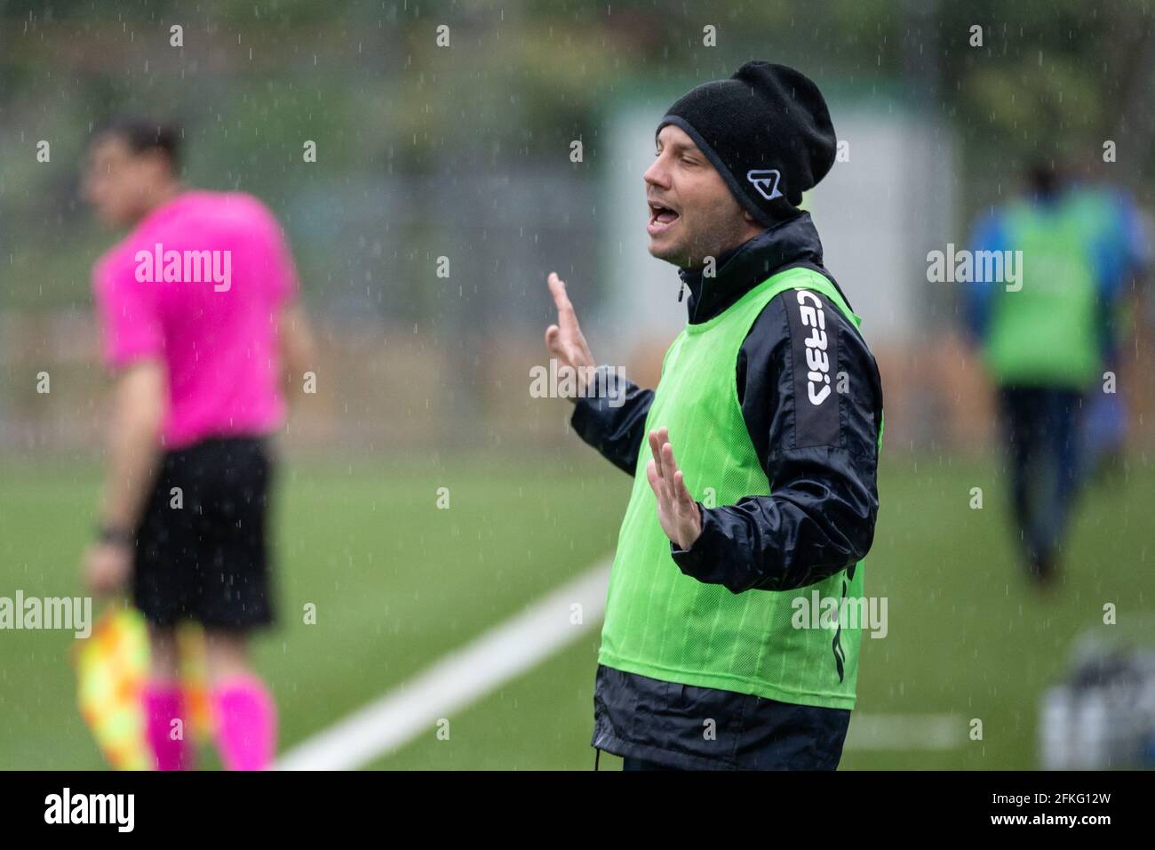 Lugano, Switzerland. 01st May, 2021. May 1st, 2021, Lugano, Stadio Comunale  Cornaredo, AXA Women's Super League: FC Lugano Femminile - FC Luzern, FC  Lugano players let the fans celebrate. In the picture