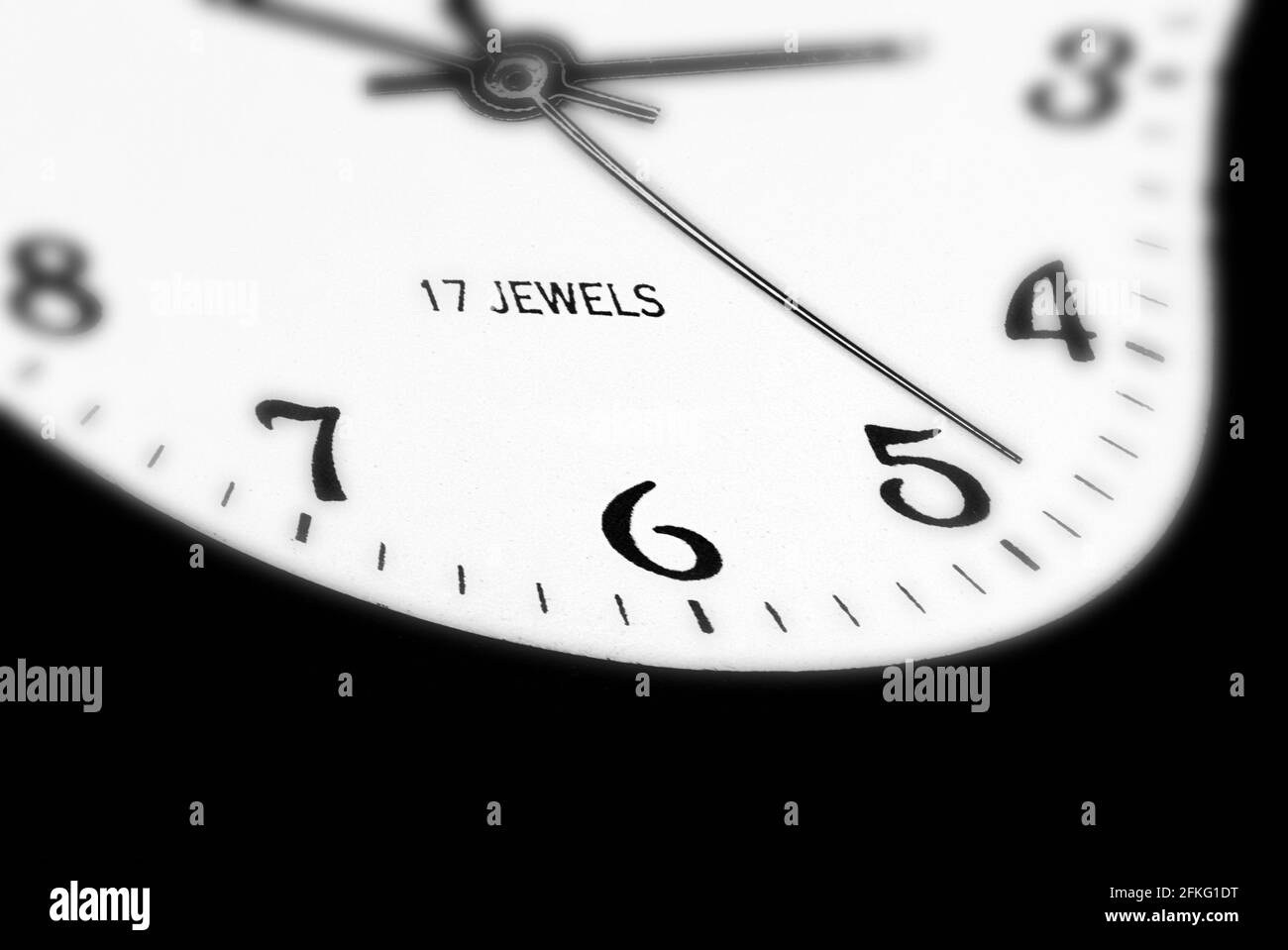 Abstract Watch Face Stock Photo
