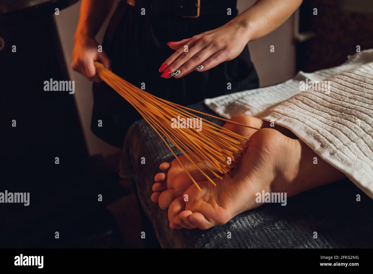 Bamboo stick feet hires stock photography and images Alamy