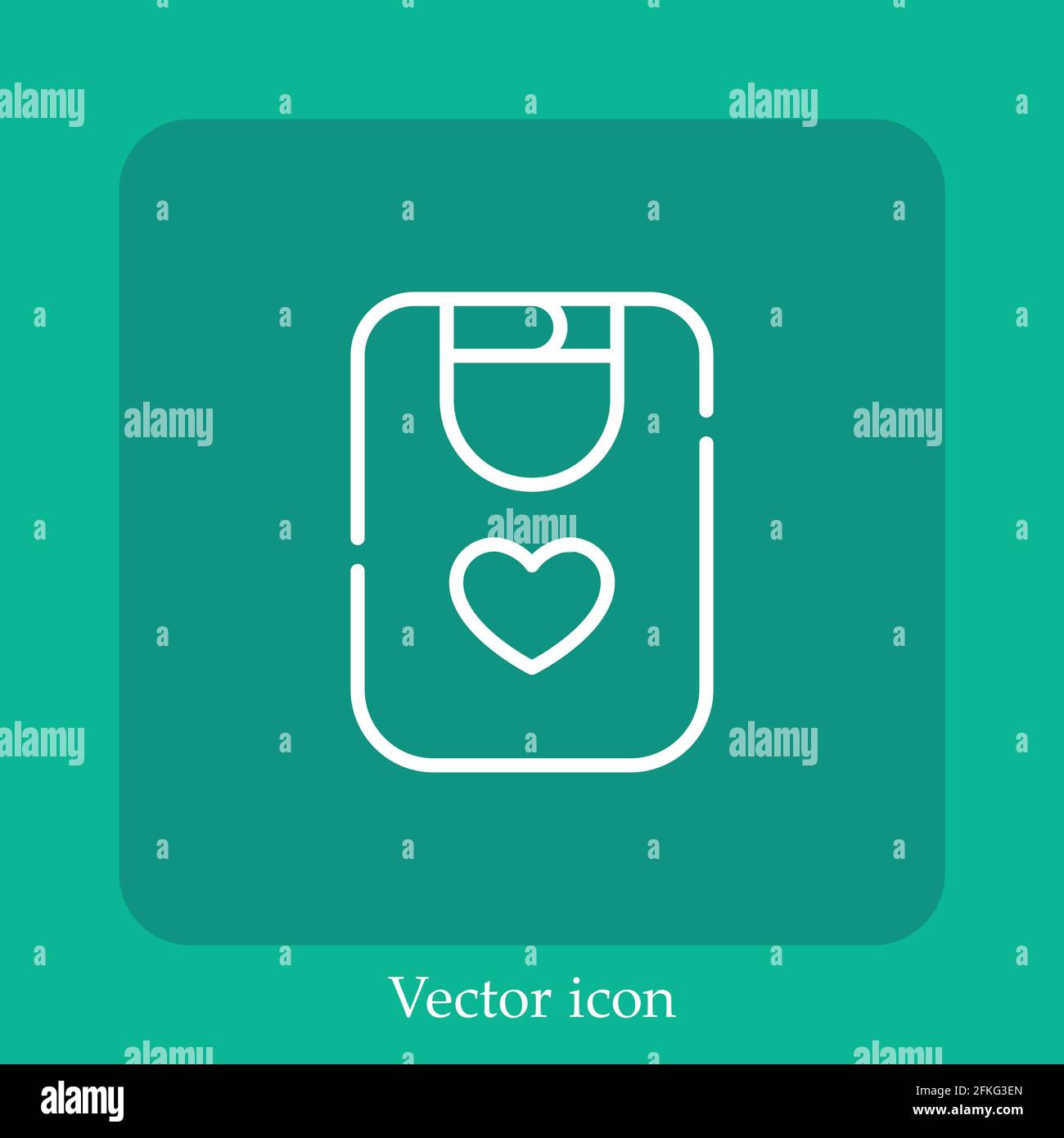 bib vector icon linear icon.Line with Editable stroke Stock Vector