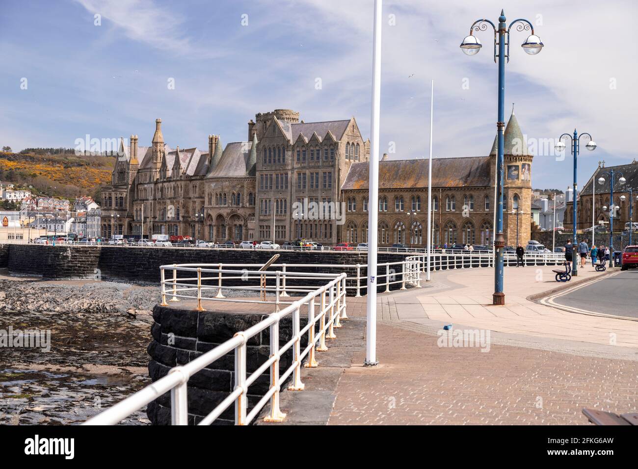 Aberystwyth university, Ceredigion, Wales Stock Photo