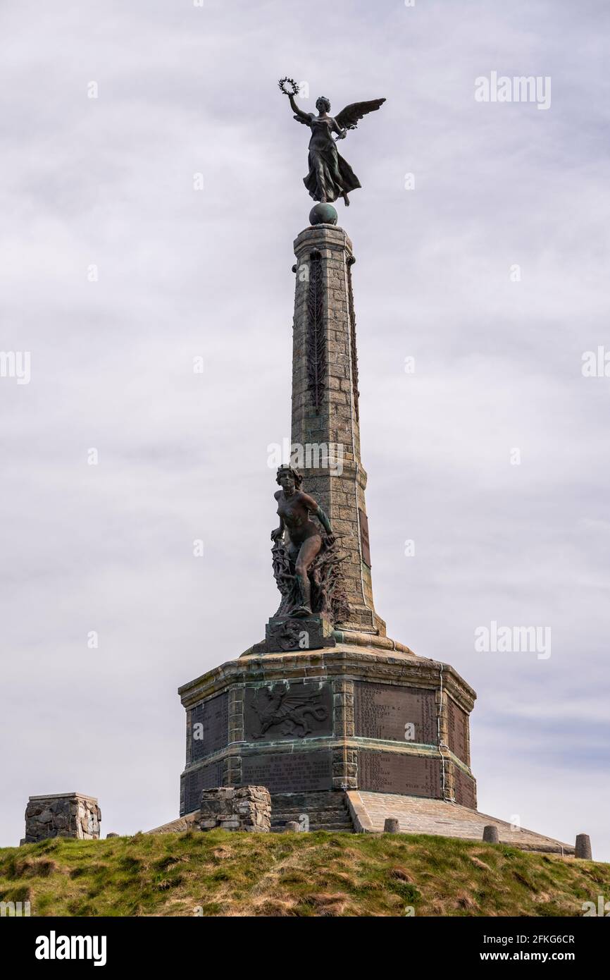 War memorial, Aberystwyth, Wales Stock Photo