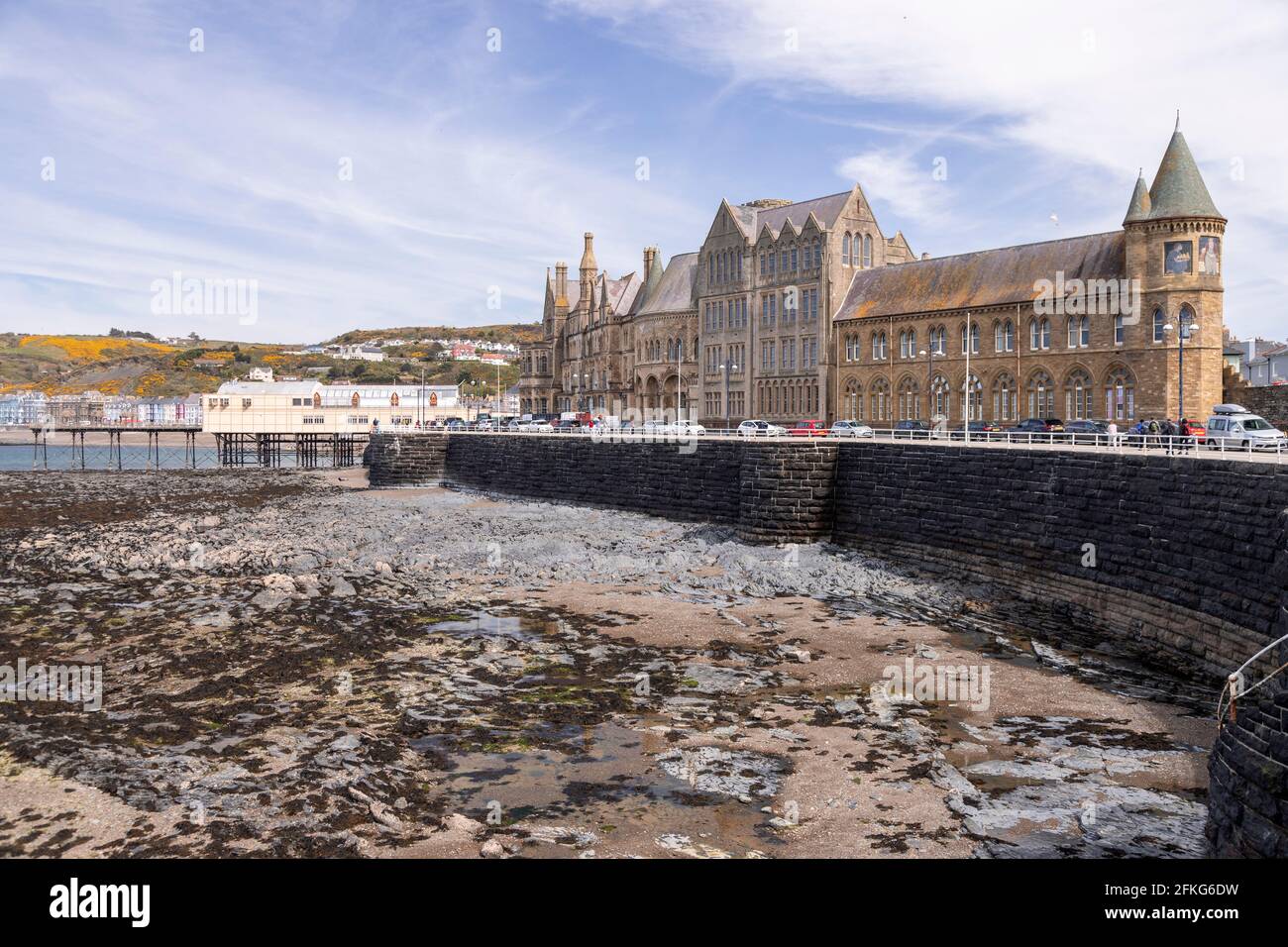 Aberystwyth university, Ceredigion, Wales Stock Photo