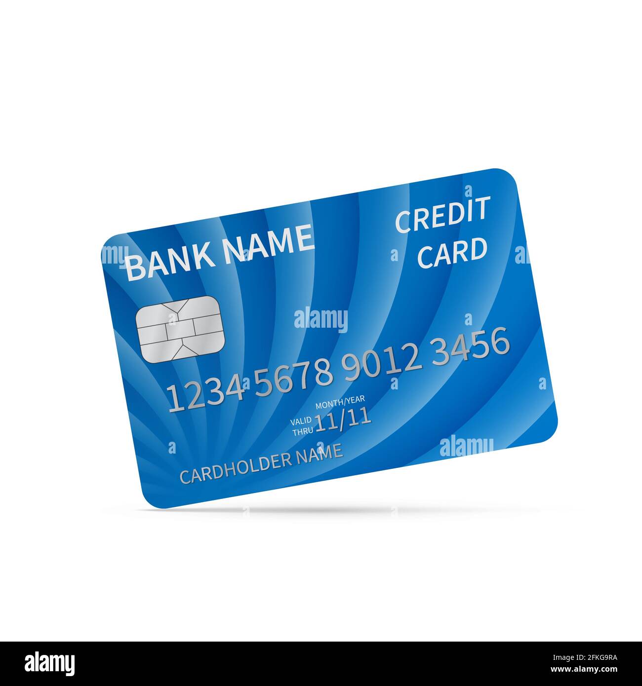 Premium Vector  Vector 3d realistic red and blue blank credit card  isolated design template of plastic credit or debit card for mockup  branding credit card payment concept front side