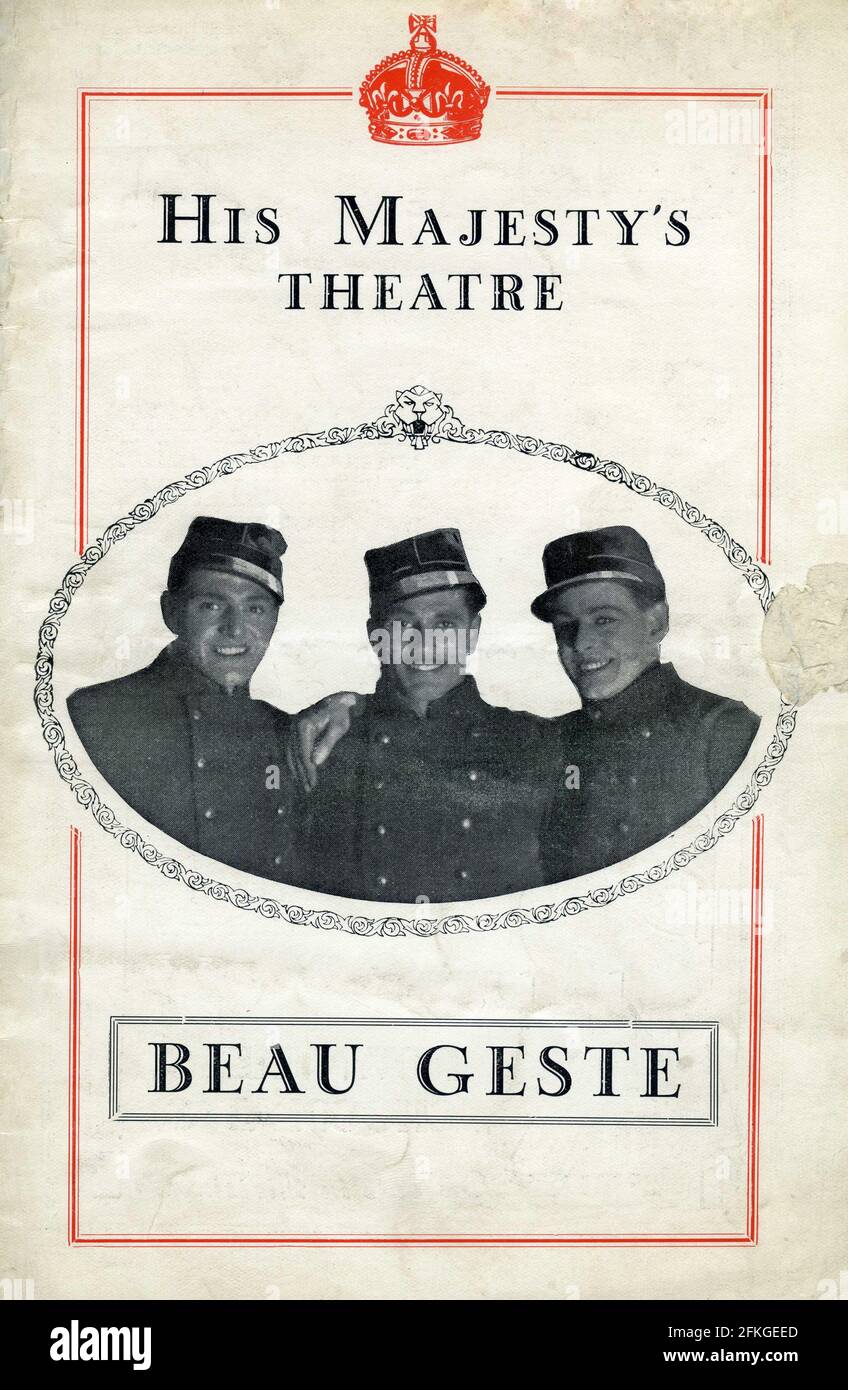 JACK HAWKINS as John Geste LAURENCE OLIVIER as Michael (Beau) Geste and ...