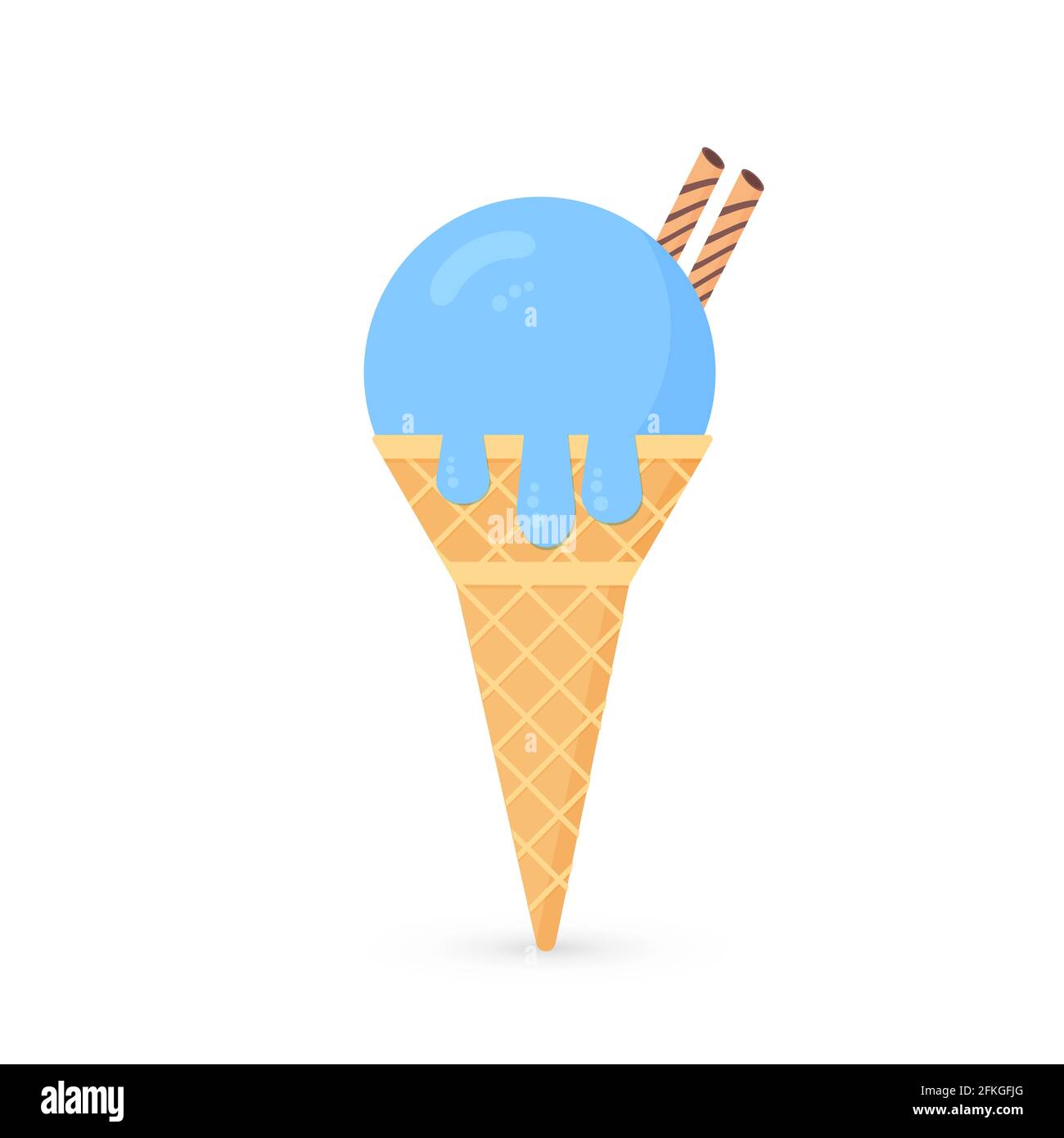 Ice cream ball icon cartoon style Royalty Free Vector Image