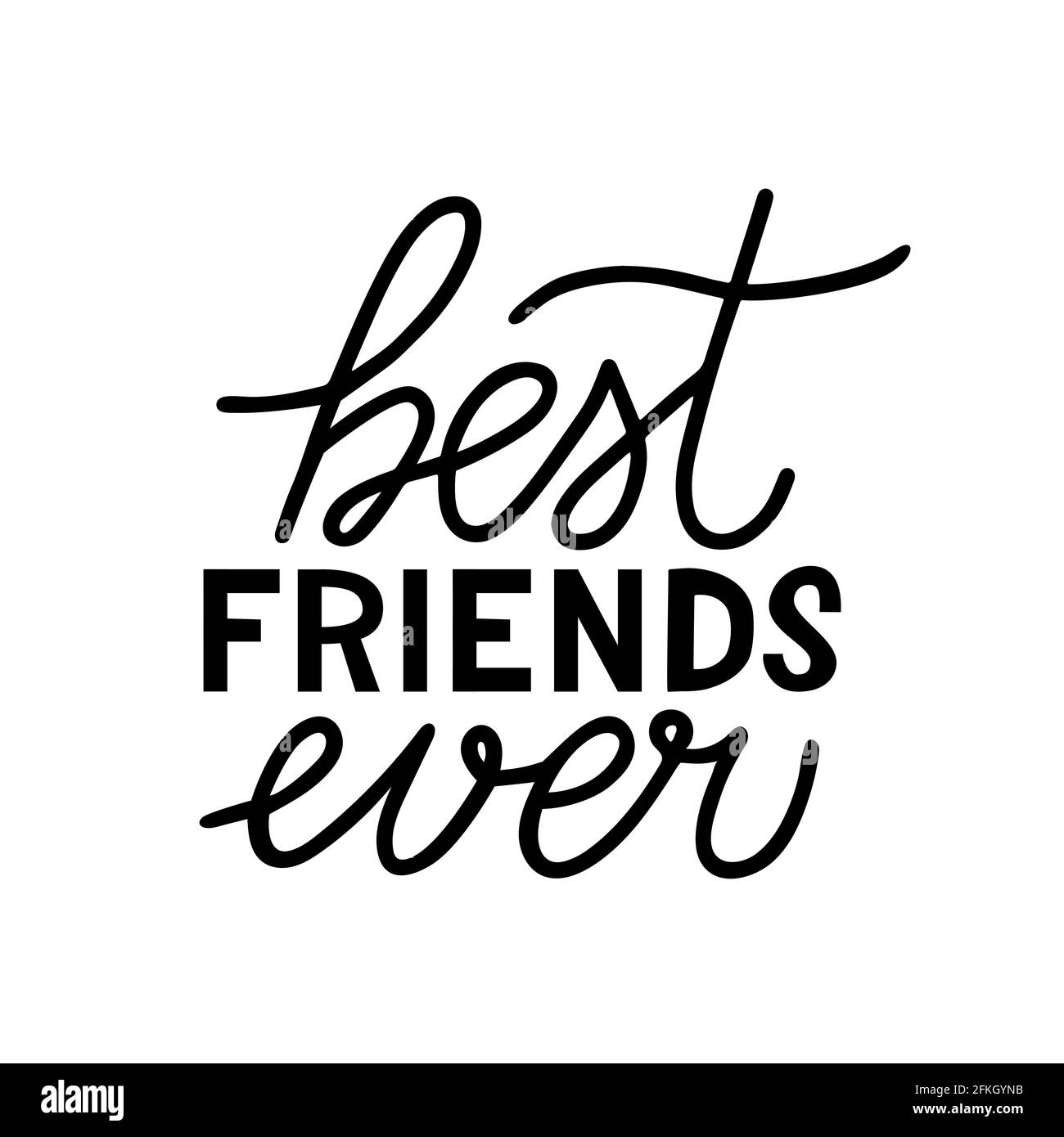 Premium Vector Happy friendship day cute hand lettering best friends  forever greeting card typography template modern calligraphy design  elements quotes friend phrase, fri end 