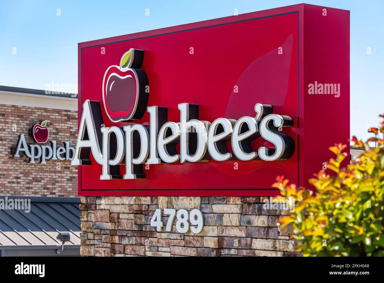 Applebee's restaurant on Atlanta Highway in Loganville, Georgia. (USA) Stock Photo